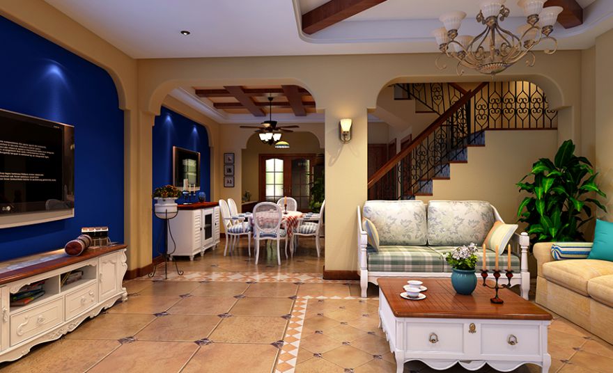 石家莊裝修案例匯君城 田園風(fēng)格 119平